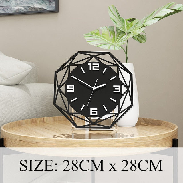 Quartz Large Acrylic Modern Design Table Clock Simple Office Bedroom Desktop Clock Home Decoration Desk Tool Free Shipping - Calipsoclock
