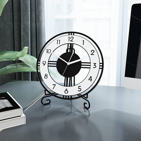 Silent Decorative Table Clock Modern Design Watch For Bedroom Office Christmas Birthday Gift Free Shipping - Calipsoclock