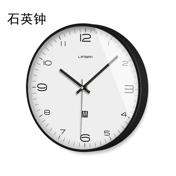 Modern Nordic Wall Clocks Luxury Living Room Round Bedroom Office Silent Clocks Zegary Na Sciane Quartz Clock Watch Decor 6LS024 - Calipsoclock