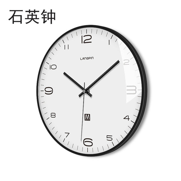 Modern Nordic Wall Clocks Luxury Living Room Round Bedroom Office Silent Clocks Zegary Na Sciane Quartz Clock Watch Decor 6LS024 - Calipsoclock