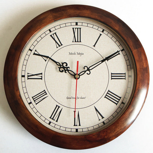Wall Clock Vintage Wood Clock - Calipsoclock