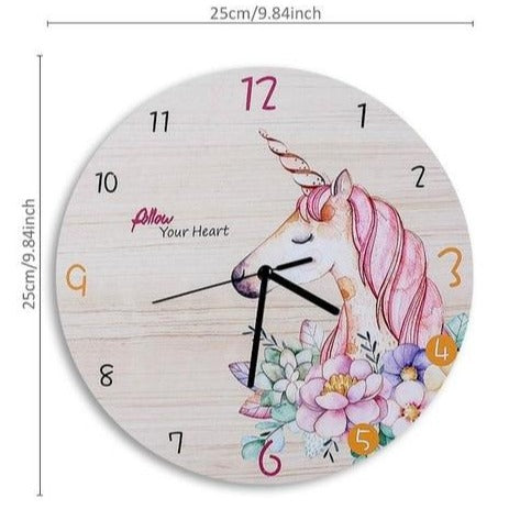 Horse Flower Wall Clock - Calipsoclock