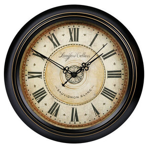 Village Retro Living Room Mute Wall Clock European Style Vintage Clock England-Style Iron Art Pocket Watch wall clock vintage - Calipsoclock