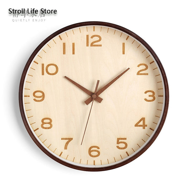 Large Solid Wood Wall Clock - Calipsoclock