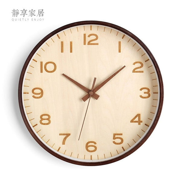 Large Solid Wood Wall Clock - Calipsoclock