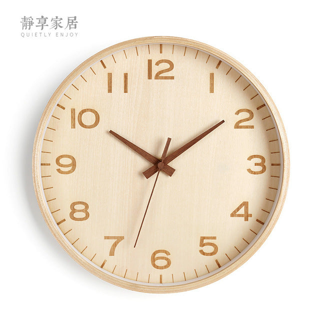 Large Solid Wood Wall Clock - Calipsoclock