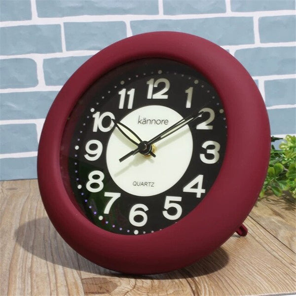 Luminous Mute Simple Fashion Clock Bedroom Living Room Wall Hanging Clock Home Decoration Office Desktop Round Table Clock - Calipsoclock